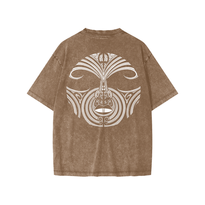Snow Washed Youth Tee - Nuuzart Graffiti with Mataora