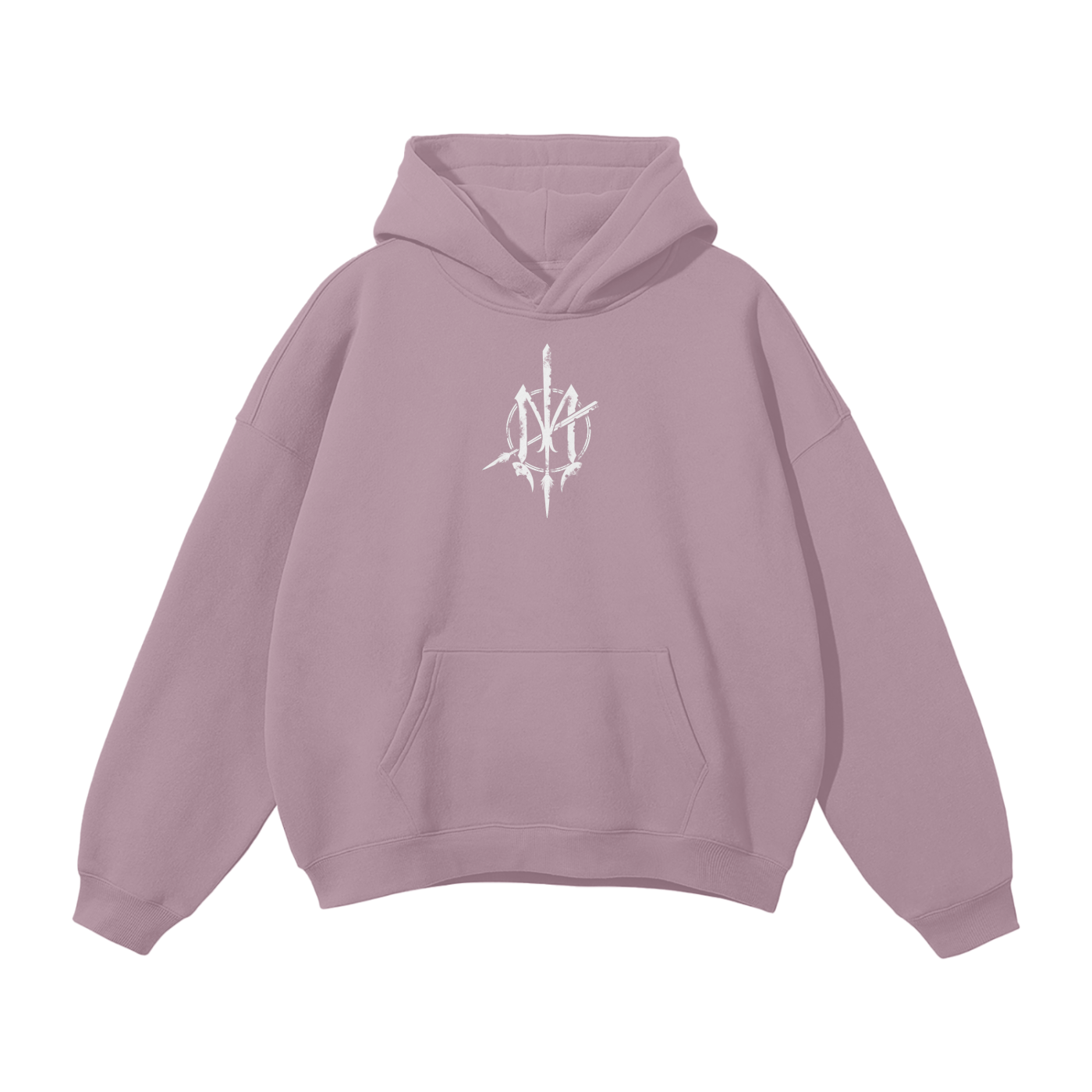 Nuuz Art/ Taiaha and Moko Kauae Solid Colour Hoodie