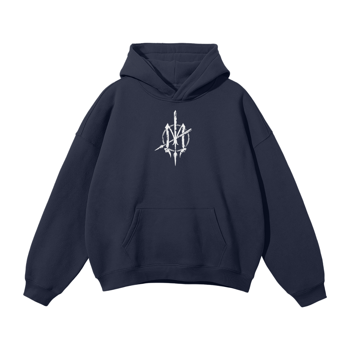 Nuuz Art/ Taiaha and Moko Kauae Solid Colour Hoodie