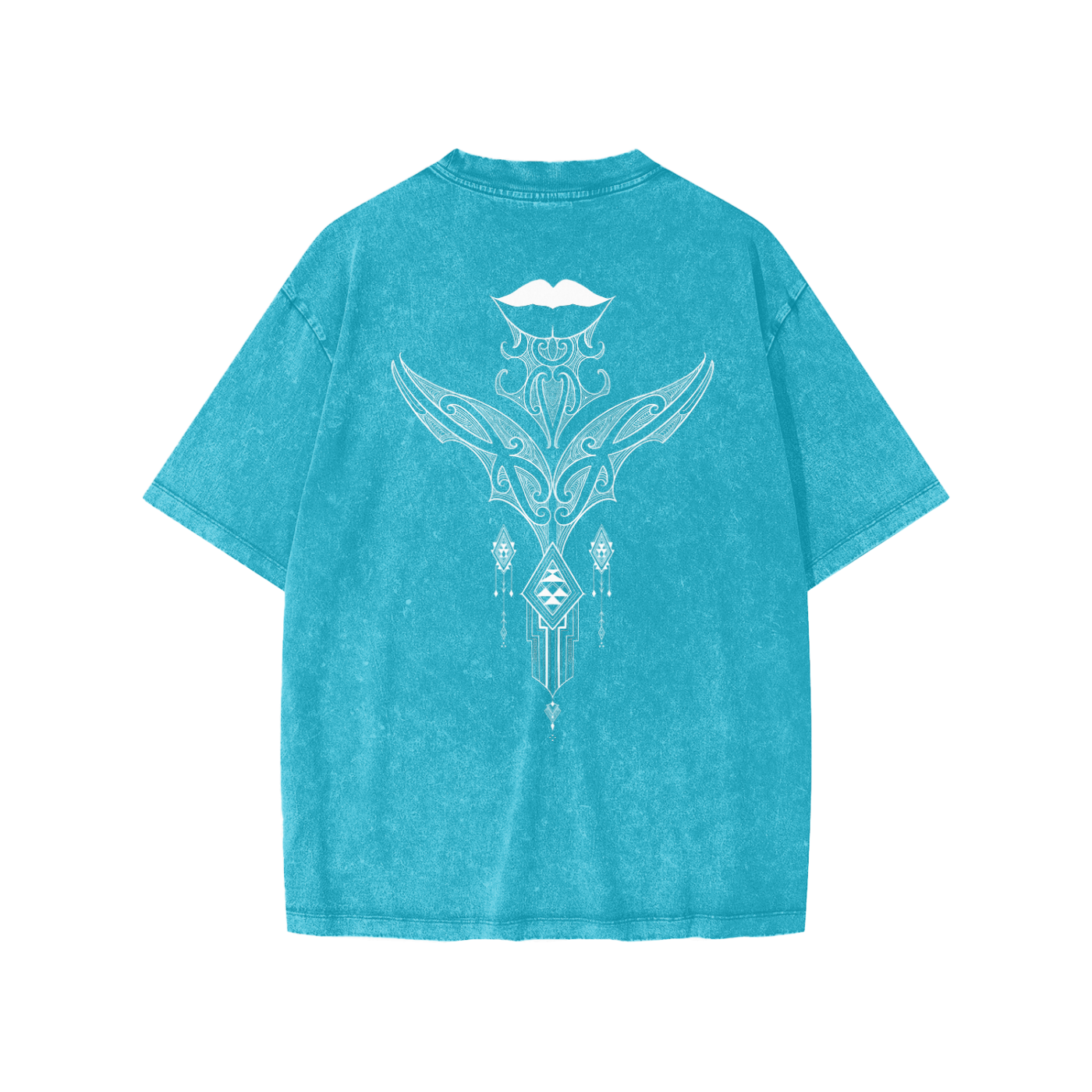 Snow Washed Youth Tee - Nuuzart Graffiti with Moko Kauae