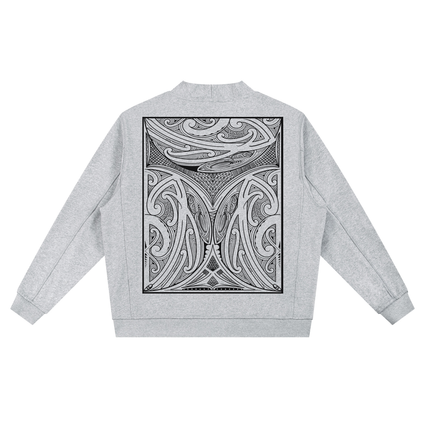 Moko Printed - Grey Cardigan