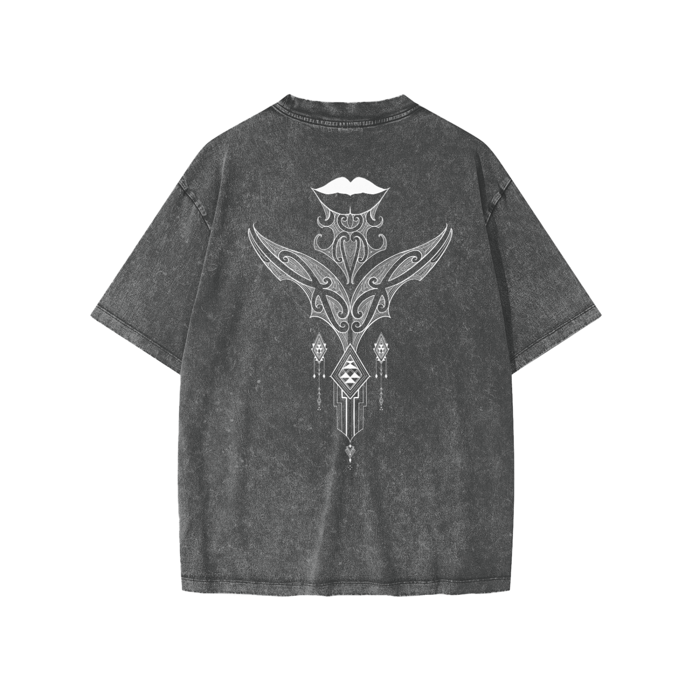 Snow Washed Youth Tee - Nuuzart Graffiti with Moko Kauae