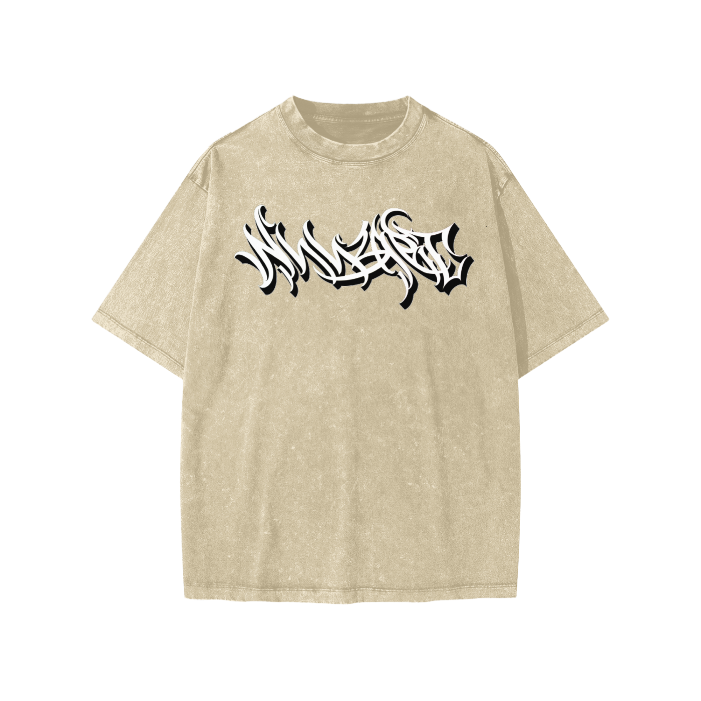 Snow Washed Youth Tee - Nuuzart Graffiti with Moko Kauae
