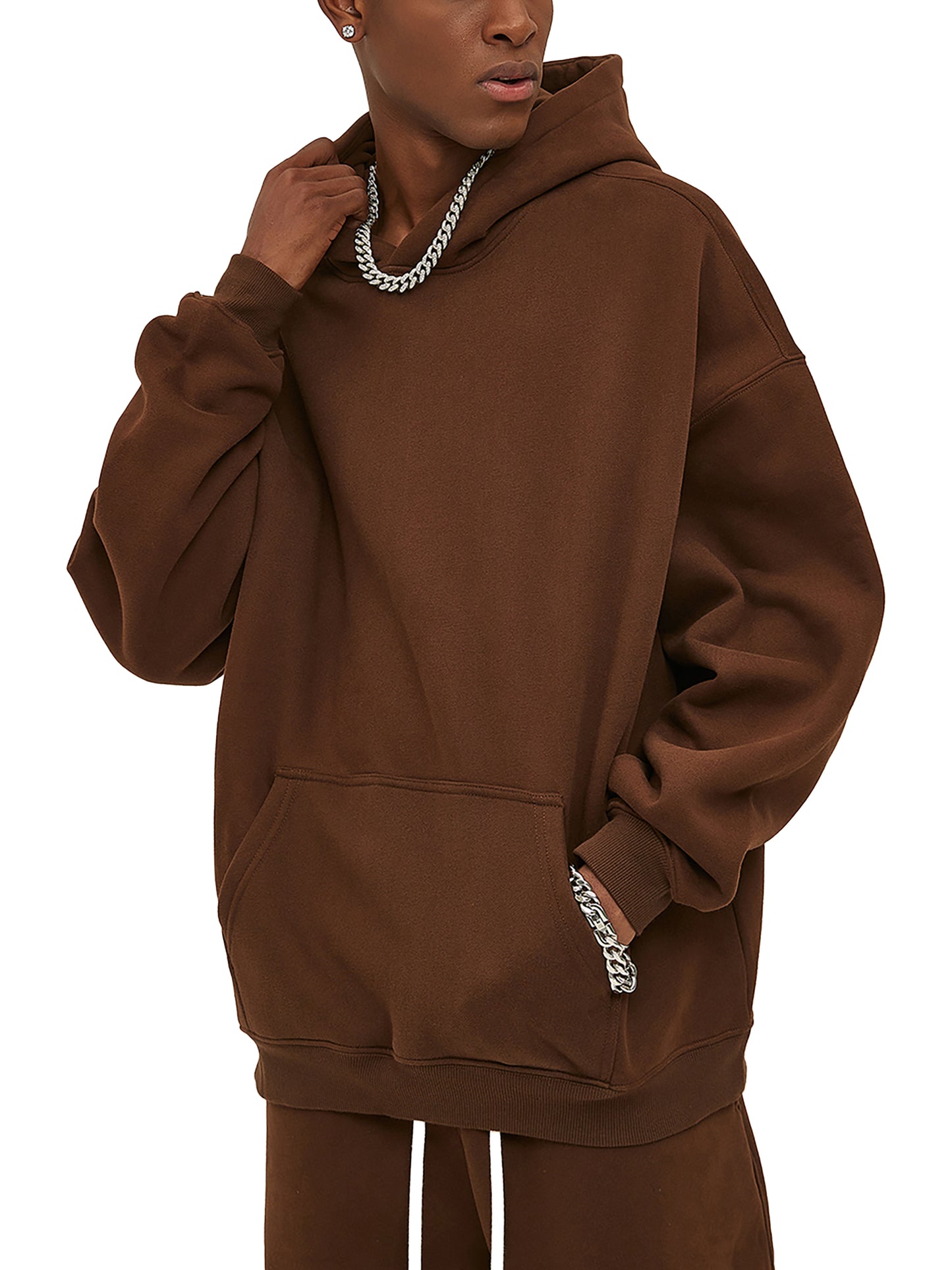 Nuuz Art/ Taiaha and Mataora Solid Colour Hoodie