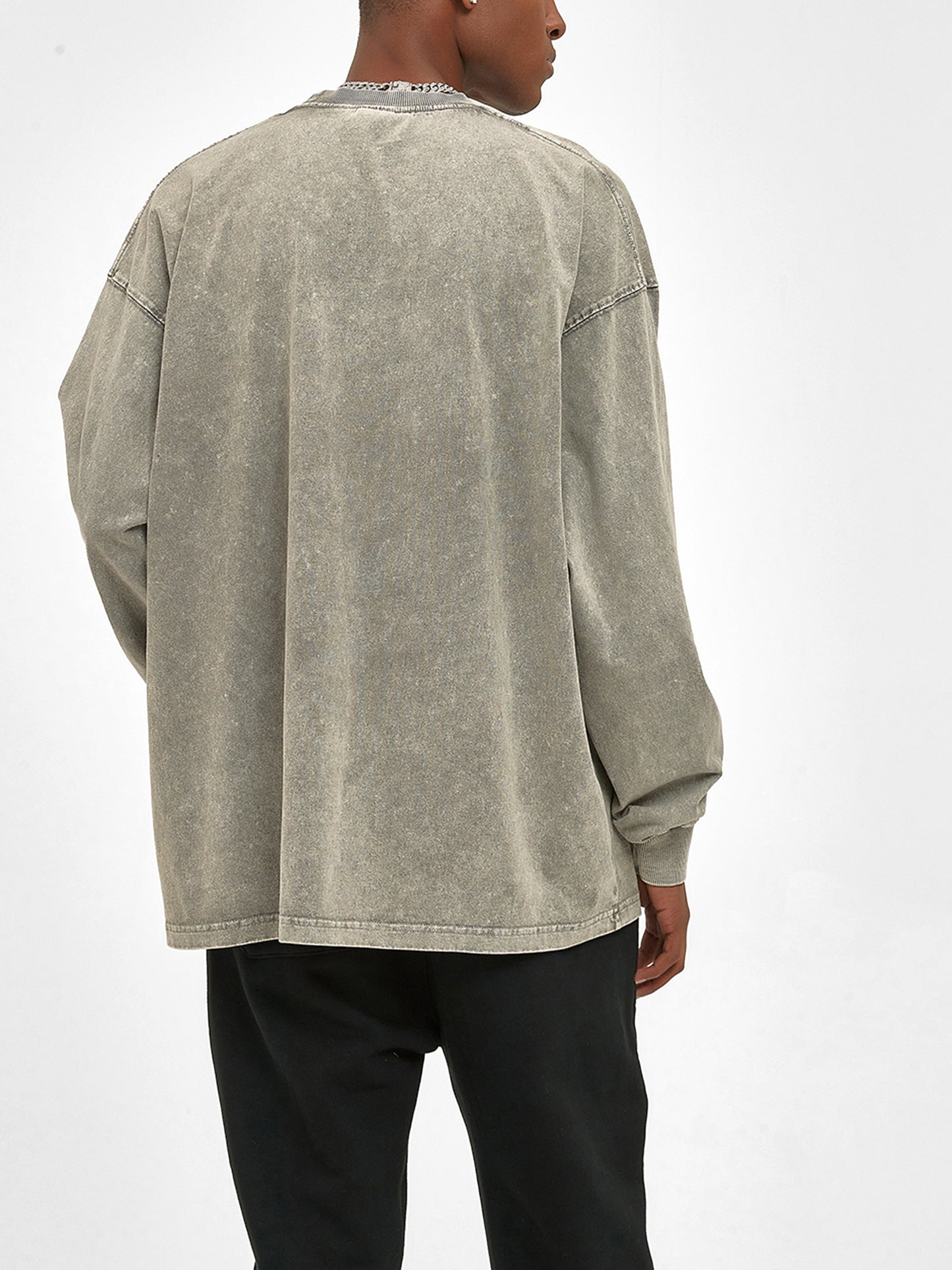 Oversize Long Sleeve Tee - Graffiti 'I don't care if you don't like my Tattoos'