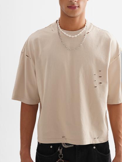Mataora with NuuzArt Script - Classic Frayed Boxy Tee