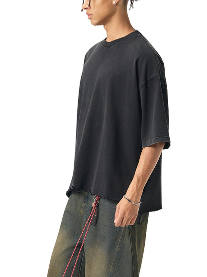 InkAddict Men’s Raw-Hem Box Tee