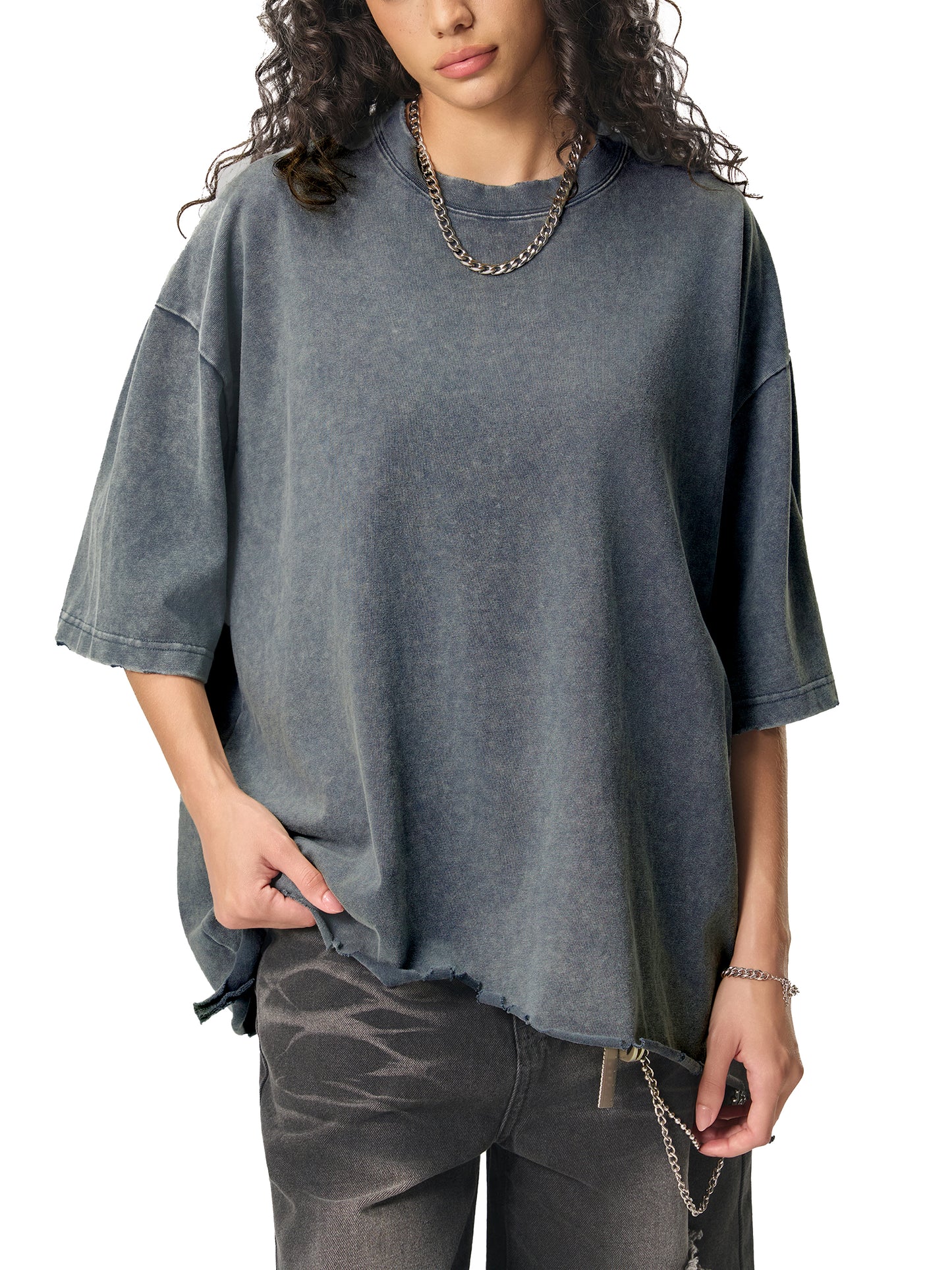 InkAddict Men’s Raw-Hem Box Tee
